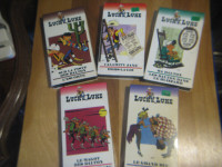 Cassettes VHS LUCKY LUKE 1-2-3-6-7-8  . 10$ chacune