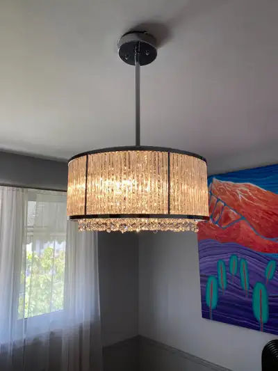 Sparxx 6-Light 16" Chrome Pendant Chandelier light, View more