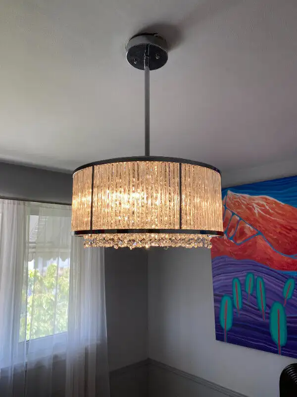 Sparxx 6-Light 16" Chrome Pendant Chandelier light in Indoor Lighting & Fans in Mississauga / Peel Region - Image 2