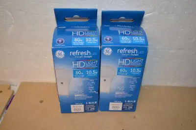 PAIF OF NEW GENERAL ELECTRIC A19 LED LIGHT BULBS, View more