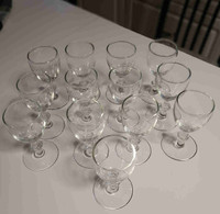 Vintage 4oz Wine Glasses