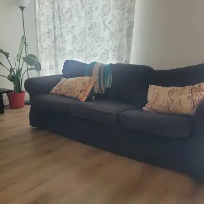 2 sofas noires gris, View more