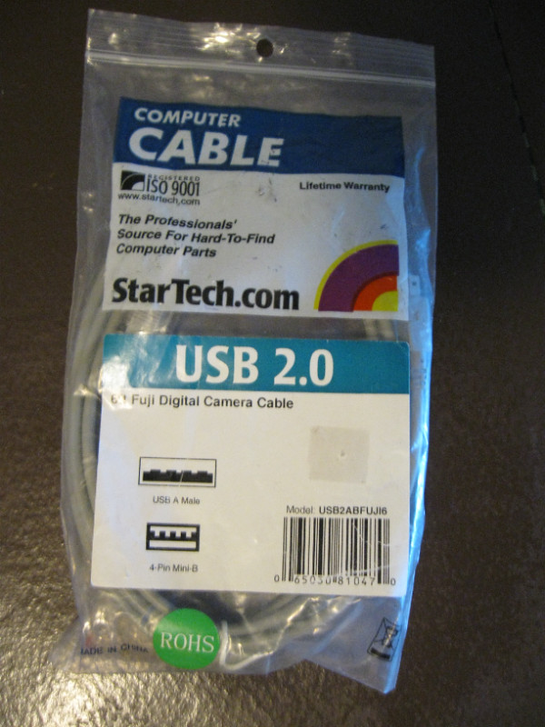 USB 2.0 cable - 6 ft. Fuji Digital Camera Cable + bonus stuff in Cables & Connectors in City of Halifax