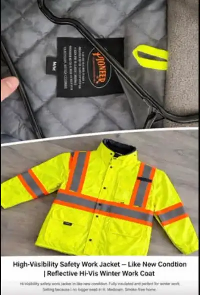 Pioneer Hi-Vis Safety Jacket – Reflective Work Coat | Medi, View more