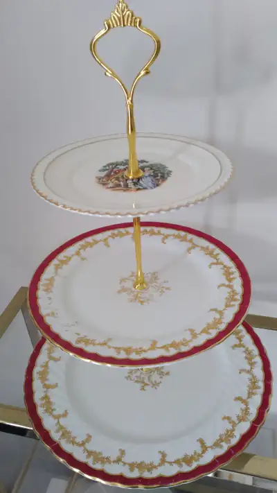 Vintage Aynsley 3-tiered Cake Stand, Bone China England, View more