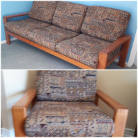 Teak 3 Seater Couch and Chair (Indoor Set)