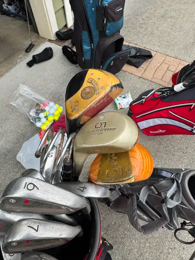 Vintage golf clubs, View more