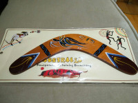 Brandnew in Package Hand Painted Boomerang