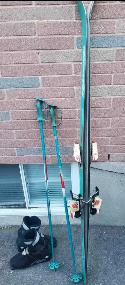 SOLOMON SKIS BOOTS AND POLES, View more