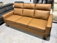 Top Grain Leather Sofa - NEW