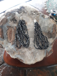 Vintage Earrings hanging beads , like new