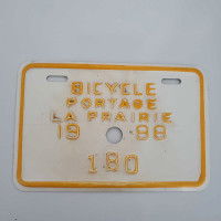 1988 bicycle plate 