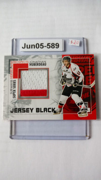 2010-11 ITG Subway Series Jumbo Jerseys Black Jonathan Huberdeau