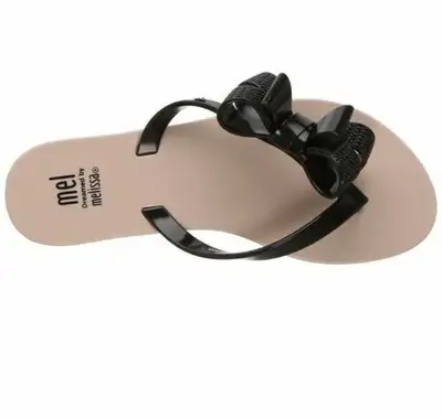 NEW Mini Melissa Kids Harmonic Bow V Flat Sandal (Size 12T), View more