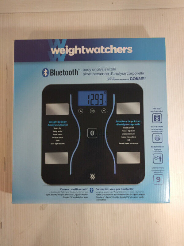 Conair Weight Watchers BT Smart Scale - NEW IN BOX in Health & Special Needs in Abbotsford