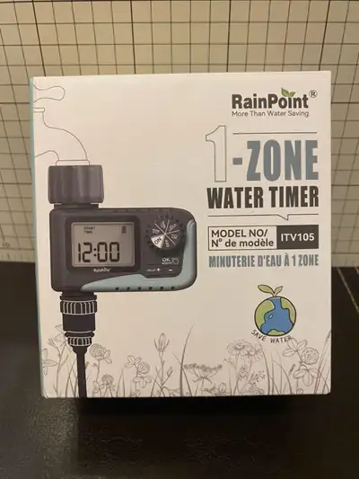 RAINPOINT Sprinkler Timer 1 Zone, Water Timer for Garden Hose, View more
