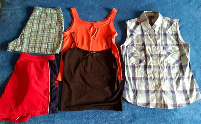 *Ladies Summer Clothes Size L For Sale1 Pair Plaid Blue/White, View more