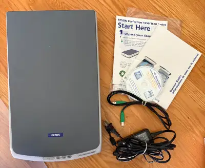 Epson Perfection 1650 Flatbed Color Photo & Document Scanner, View more