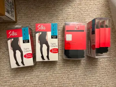Silks black tights $10 each package - 5’2”-5’8” (130-170 lbs), View more