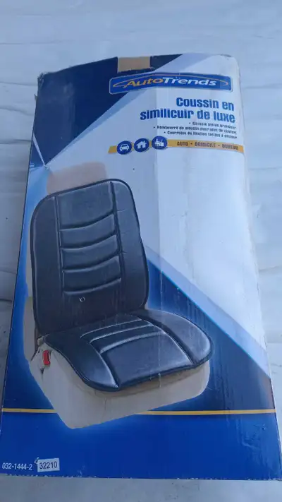 Spruce up your ride with this new AutoTrends Luxury Faux-Leather Comfort Seat Cushion! The box may h...