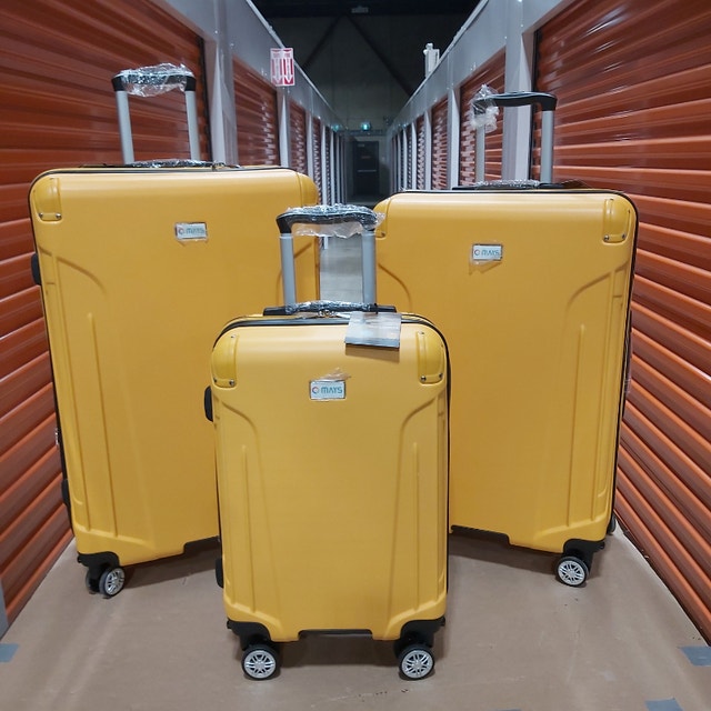 Highly Visible 3 Piece Luggage Hardside Travel Baggage Suitcase Other