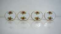 Royal Albert 'Old Country Roses' Porcelain Name Tags - Vintage