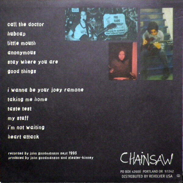 Sleater-Kinney "Call The Doctor" 1996 Original Vinyl LP Chainsaw in Arts & Collectibles in Ottawa - Image 2