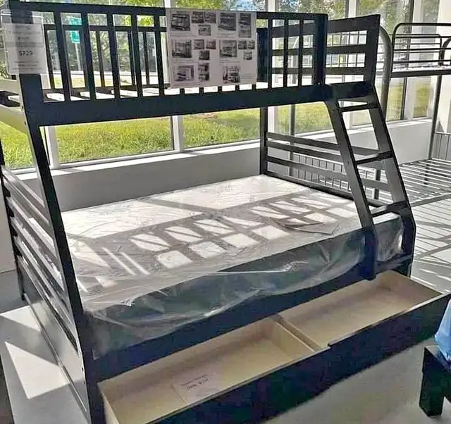 Lit Superposé Double/Twin avec Rangement – Qualité Supérieure in Beds & Mattresses in Trois-Rivières - Image 2