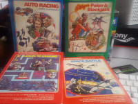 Video Game Cartridges for Intellivision by Mattel Electronics.