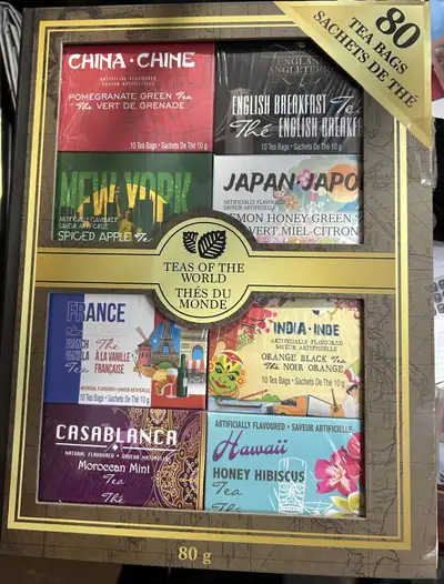 Discover a world of flavour with this Teas of the World collection, featuring 80 tea bags of various...