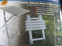 NEW! Light Folding Aluminum Table 19X19x23 high Quality