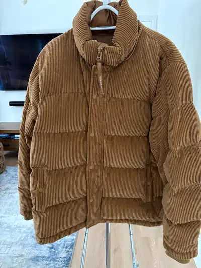 Aritzia Superpuff Brown corduroy Jacket size XL, View more