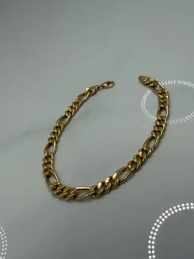 Bracelet Figaro en Or 18kt , View more