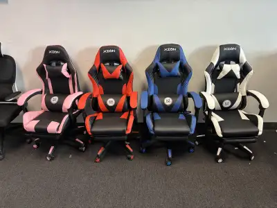 Xion Ergonomic Gaming/Office Chair (Black & White), View more