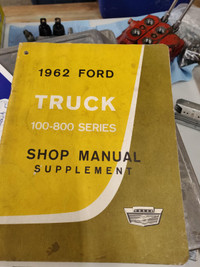 1962 F100 Truck Manuals