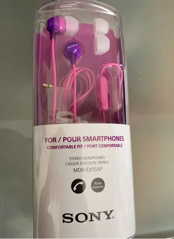 Sony stero headphones MDR-EX15AP628637274789151214