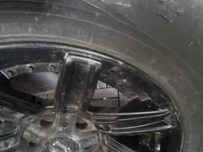 Like new rims thought in the tires c/w sensors and black wheel nuts see invoice been in stoage