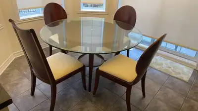 Round Glass Dining Table, View more