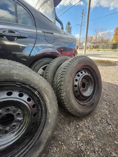 They are balanced and ready for install, 5x114.3. tread depth is 7/32th