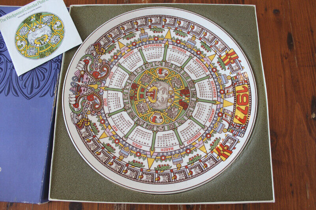 Wedgwood Calendar Plate For 1977 - Aztec Calendar in Arts & Collectibles in London - Image 2
