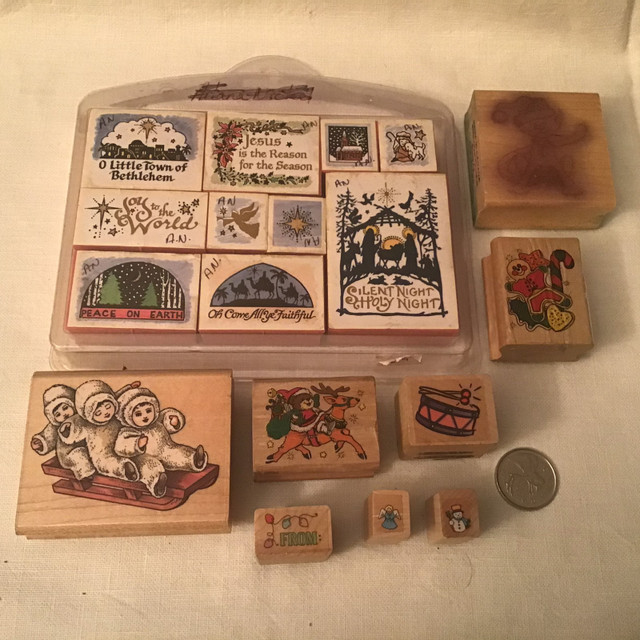 Christmas Card Making Rubber Stamps in Hobbies & Crafts in Kamloops