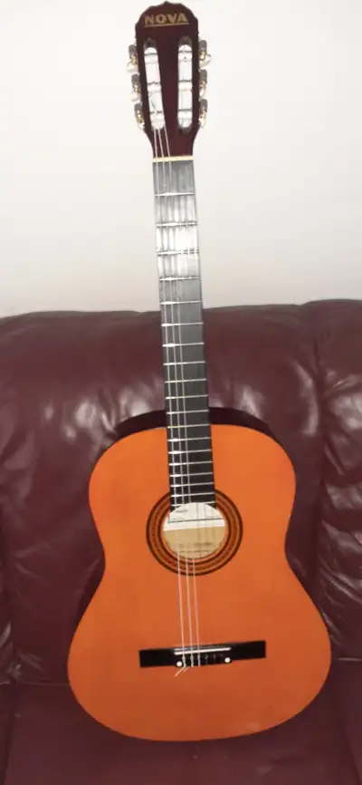 Classical Guitar – New Strings, Fresh Setup, Great for Beginners, View more
