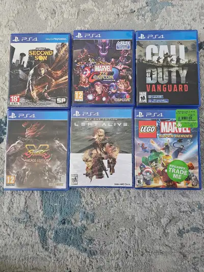 I'm selling a selection of used PS4 games, perfect for expanding your collection! Titles include Cal...