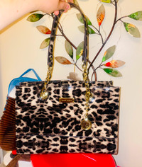 Leopard print bag by Anne Klein