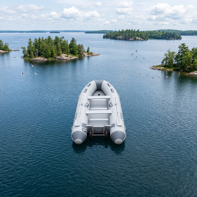 12 ft inflatable boat great for fishing and family use in Fishing, Camping & Outdoors in Gatineau - Image 3