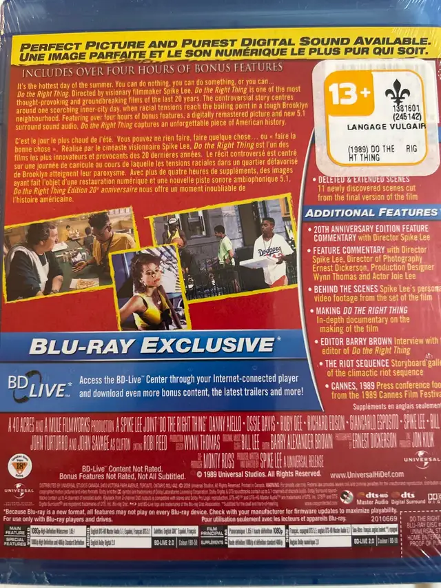 do The right thing Blu-ray disc 7$.62863261879938121