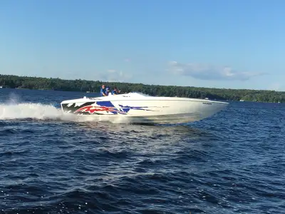 2002 36 Baja Outlaw, excellent condition, 540 ci engines, dart blocks, AFR heads and top of the line...