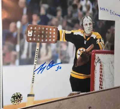 Gerry Cheevers signed 8x10 photos COA HOF Bruins Hockey, View more