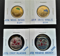 Canadian Colored Quarters 8Pce's 2002-2009