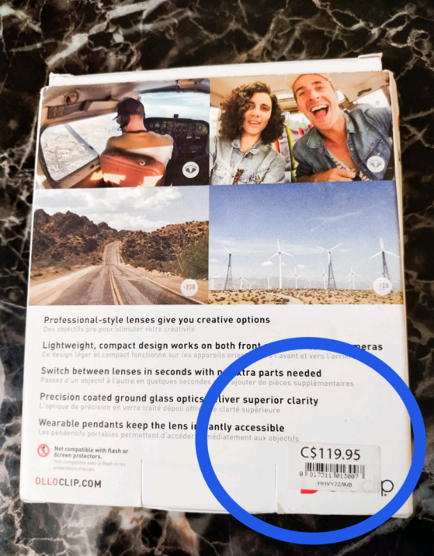 Iphone telephoto and Wideangle clip-on phone lens in Cell Phone Accessories in Mississauga / Peel Region - Image 4